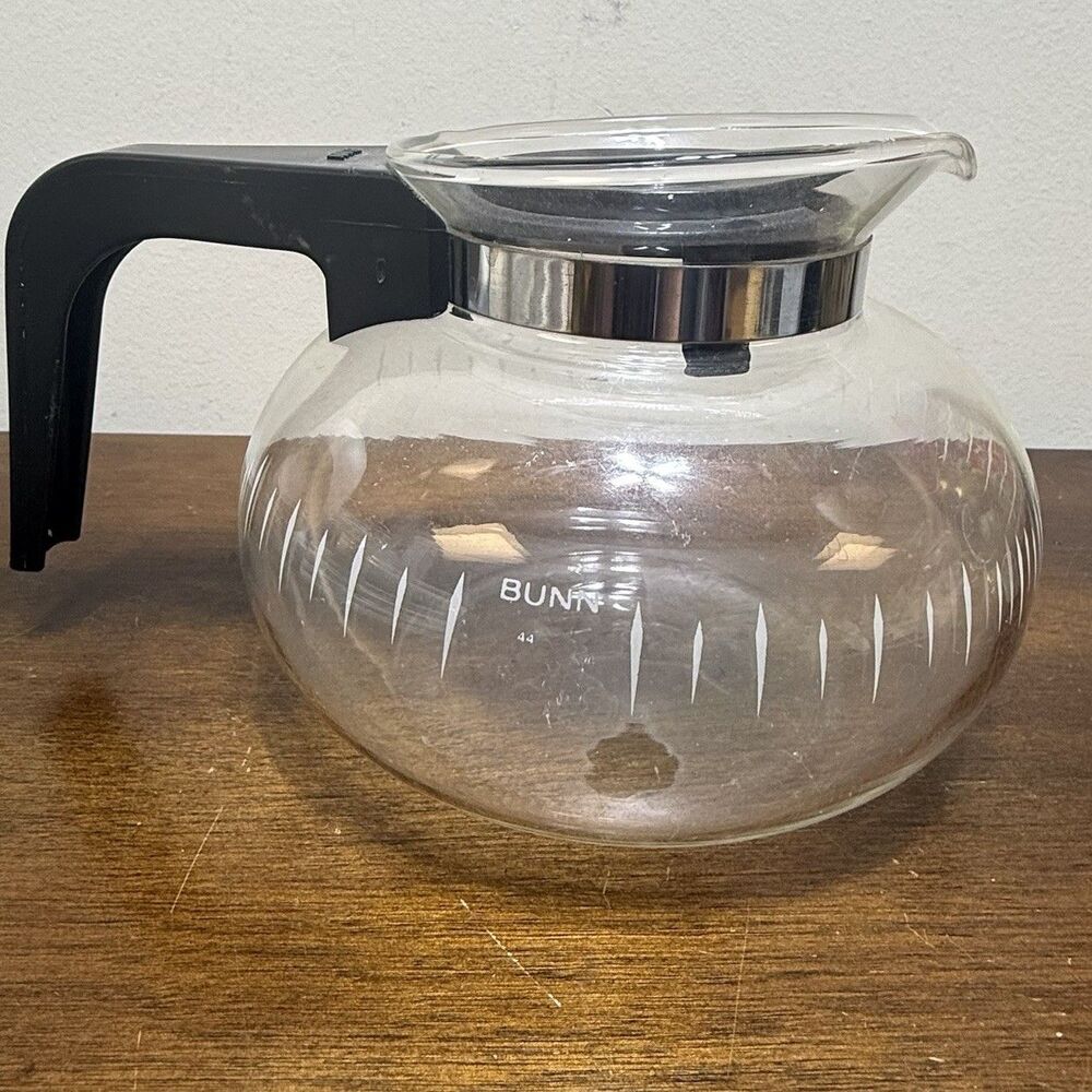 Vintage Bunn Easy Pour Replacement Clear Glass Six Cup Coffee Pot Carafe